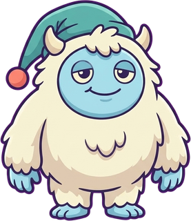 A sleepy yeti